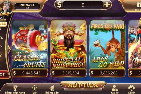 Slot game và bắn cá 777king